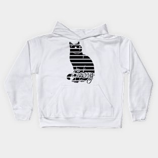 Sassy Black Cat Kids Hoodie